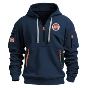 Fiat Exclusive Logo Performance Half Zipper Hoodie OUFAHHZ0819FTZ - Fiat Hoodie