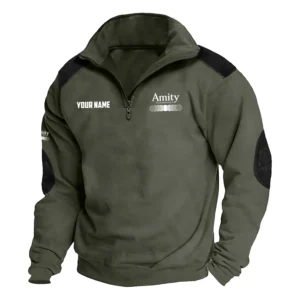 Amity Technology Exclusive Logo Performance Tactical Quarter-Zip Sweatshirt OUFASCSC0819ATZ - Amity Technology Sweatshirt