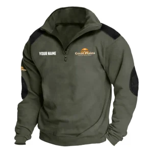 Great Plains Exclusive Logo Performance Tactical Quarter-Zip Sweatshirt OUFASCSC0819GPZ - Great Plains Sweatshirt