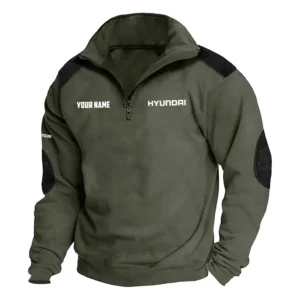 Hyundai Exclusive Logo Performance Tactical Quarter-Zip Sweatshirt OUFASCSC0819HYZ - Hyundai Sweatshirt