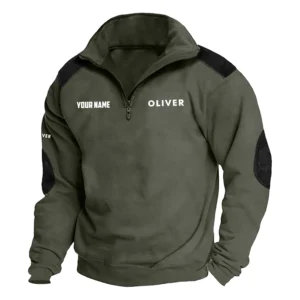 Oliver Exclusive Logo Performance Tactical Quarter-Zip Sweatshirt OUFASCSC0819OTZ - Oliver Sweatshirt