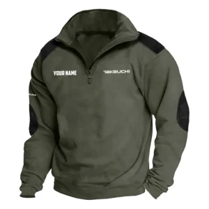 Takeuchi Exclusive Logo Performance Tactical Quarter-Zip Sweatshirt OUFASCSC0819TKZ - Takeuchi Sweatshirt