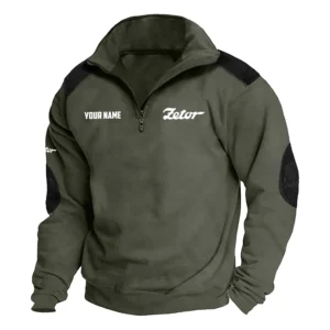 Zetor Exclusive Logo Performance Tactical Quarter-Zip Sweatshirt OUFASCSC0819ZTZ - Zetor Sweatshirt