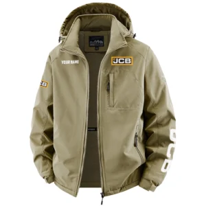 JCB Agriculture Exclusive Logo Performance Fleece Windbreaker Jacket Detachable Hood OUFAV2020819JAZ - JCB Agriculture Jacket