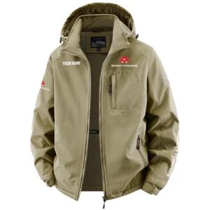 Massey Ferguson Exclusive Logo Performance Fleece Windbreaker Jacket Detachable Hood OUFAV2020819MFZ - Massey Ferguson Jacket