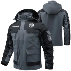 MG Cars Exclusive Logo Performance Water Resistant Outdoor Jacket Detachable Hood OUFAV203A0819MGZ - MG Cars Jacket