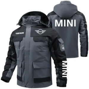 Mini Exclusive Logo Performance Water Resistant Outdoor Jacket Detachable Hood OUFAV203A0819MINZ - Mini Jacket