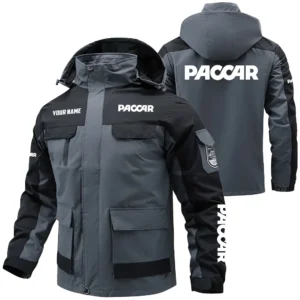Paccar Exclusive Logo Performance Water Resistant Outdoor Jacket Detachable Hood OUFAV203A0819PCZ - Paccar Jacket