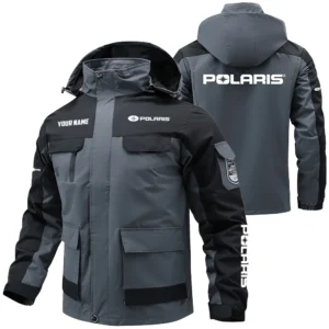 Polaris Exclusive Logo Performance Water Resistant Outdoor Jacket Detachable Hood OUFAV203A0819PLZ - Polaris Jacket