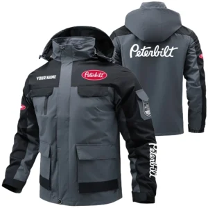 Peterbilt Exclusive Logo Performance Water Resistant Outdoor Jacket Detachable Hood OUFAV203A0819PTZ - Peterbilt Jacket