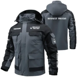 Renault Exclusive Logo Performance Water Resistant Outdoor Jacket Detachable Hood OUFAV203A0819RTZ - Renault Jacket