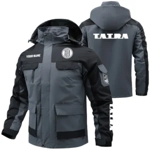 Tatra Exclusive Logo Performance Water Resistant Outdoor Jacket Detachable Hood OUFAV203A0819TTZ - Tatra Jacket