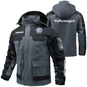 Volkswagen Exclusive Logo Performance Water Resistant Outdoor Jacket Detachable Hood OUFAV203A0819VWZ - Volkswagen Jacket