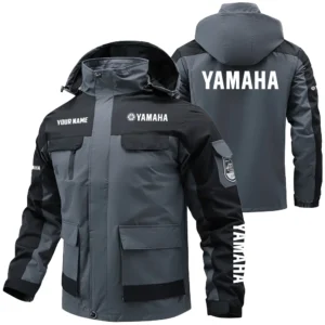 Yamaha Exclusive Logo Performance Water Resistant Outdoor Jacket Detachable Hood OUFAV203A0819YHZ - Yamaha Jacket