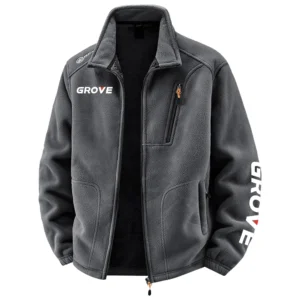 Grove Exclusive Logo Performance Plush Fleece Jacket OUFAV2090819GVZ - Grove Jacket