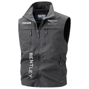 Bentley Exclusive Logo Performance Multi-Pocket Sleeveless Vest OUFAV2100819BYZ - Bentley Vest