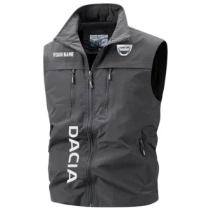 Dacia Exclusive Logo Performance Multi-Pocket Sleeveless Vest OUFAV2100819DACZ - Dacia Vest