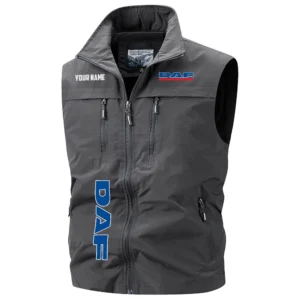 DAF Trucks Exclusive Logo Performance Multi-Pocket Sleeveless Vest OUFAV2100819DAZ - DAF Trucks Vest