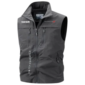 Dodge Exclusive Logo Performance Multi-Pocket Sleeveless Vest OUFAV2100819DDZ - Dodge Vest