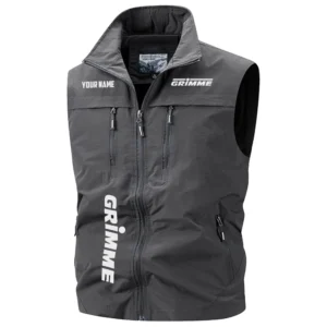 Grimme Exclusive Logo Performance Multi-Pocket Sleeveless Vest OUFAV2100819GMZ - Grimme Vest