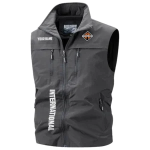 International Trucks Exclusive Logo Performance Multi-Pocket Sleeveless Vest OUFAV2100819INZ - International Trucks Vest