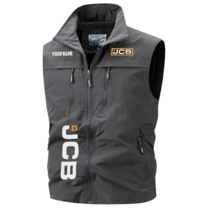 JCB Agriculture Exclusive Logo Performance Multi-Pocket Sleeveless Vest OUFAV2100819JAZ - JCB Agriculture Vest