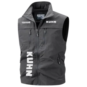 Kuhn Exclusive Logo Performance Multi-Pocket Sleeveless Vest OUFAV2100819KNZ - Kuhn Vest