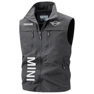 Mini Exclusive Logo Performance Multi-Pocket Sleeveless Vest OUFAV2100819MINZ - Mini Vest