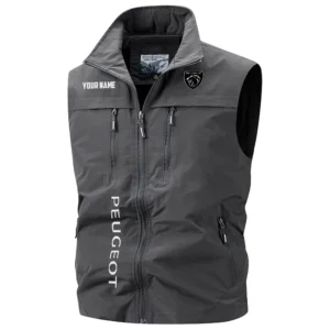 Peugeot Exclusive Logo Performance Multi-Pocket Sleeveless Vest OUFAV2100819PGTZ - Peugeot Vest