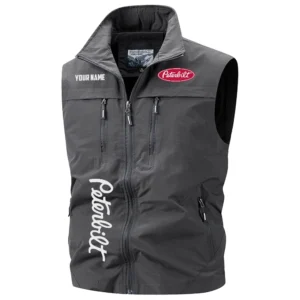 Peterbilt Exclusive Logo Performance Multi-Pocket Sleeveless Vest OUFAV2100819PTZ - Peterbilt Vest