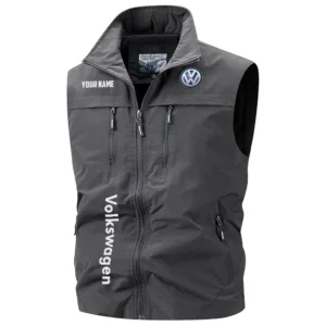 Volkswagen Exclusive Logo Performance Multi-Pocket Sleeveless Vest OUFAV2100819VWZ - Volkswagen Vest