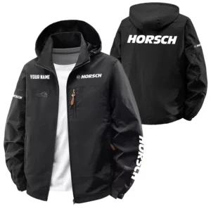 Horsch Exclusive Logo Performance Softshell Waterproof Outdoor Jacket Detachable Hood OUFAWOJA0819HOZ - Horsch Jacket
