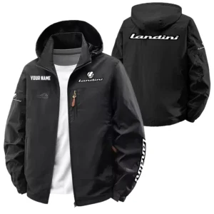 Landini Exclusive Logo Performance Softshell Waterproof Outdoor Jacket Detachable Hood OUFAWOJA0819LDZ - Landini Jacket