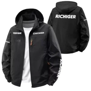 Richiger Exclusive Logo Performance Softshell Waterproof Outdoor Jacket Detachable Hood OUFAWOJA0819RCZ - Richiger Jacket