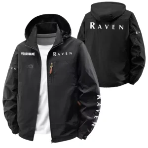 Raven Exclusive Logo Performance Softshell Waterproof Outdoor Jacket Detachable Hood OUFAWOJA0819RIZ - Raven Jacket