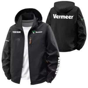 Vermeer Exclusive Logo Performance Softshell Waterproof Outdoor Jacket Detachable Hood OUFAWOJA0819VMZ - Vermeer Jacket