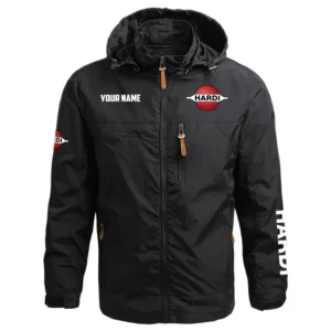Hardi Exclusive Logo Performance Waterproof Outdoor Jacket Detachable Hood OUFAWOJC0819HAZ - Hardi Jacket