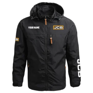 JCB Agriculture Exclusive Logo Performance Waterproof Outdoor Jacket Detachable Hood OUFAWOJC0819JAZ - JCB Agriculture Jacket