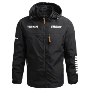 Miller Exclusive Logo Performance Waterproof Outdoor Jacket Detachable Hood OUFAWOJC0819MLZ - Miller Jacket