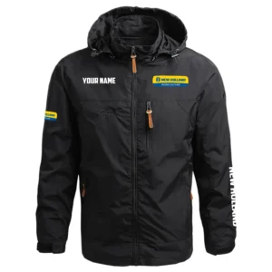 New Holland Exclusive Logo Performance Waterproof Outdoor Jacket Detachable Hood OUFAWOJC0819NHZ - New Holland Jacket