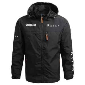 Raven Exclusive Logo Performance Waterproof Outdoor Jacket Detachable Hood OUFAWOJC0819RIZ - Raven Jacket