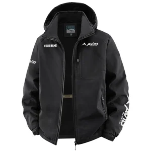 Avid Exclusive Logo Performance Fleece Windbreaker Jacket Detachable Hood TTFSV202C0819AVZ - Avid Jacket