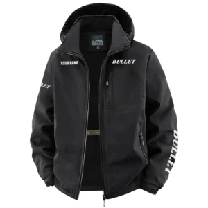 Bullet Exclusive Logo Performance Fleece Windbreaker Jacket Detachable Hood TTFSV202C0819BUZ - Bullet Jacket