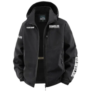 Gambler Exclusive Logo Performance Fleece Windbreaker Jacket Detachable Hood TTFSV202C0819GBZ - Gambler Jacket