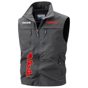 Bass Cat Exclusive Logo Performance Multi-Pocket Sleeveless Vest TTFSV2100819BCZ - Bass Cat Vest