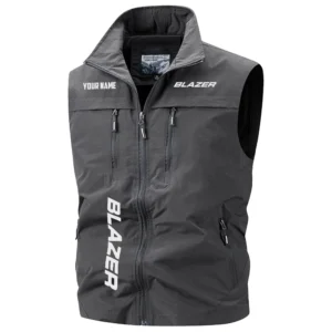 Blazer Exclusive Logo Performance Multi-Pocket Sleeveless Vest TTFSV2100819BLZ - Blazer Vest