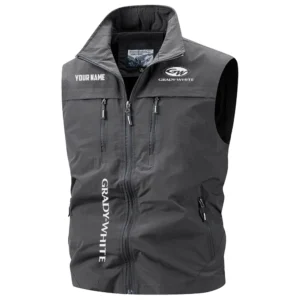 Grady-White Exclusive Logo Performance Multi-Pocket Sleeveless Vest TTFSV2100819GWZ - Grady-White Vest