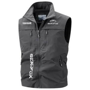 Sea Fox Exclusive Logo Performance Multi-Pocket Sleeveless Vest TTFSV2100819SFZ - Sea Fox Vest