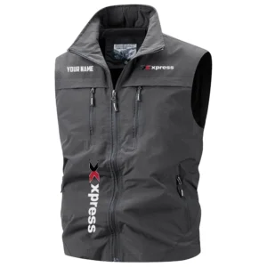 Xpress Exclusive Logo Performance Multi-Pocket Sleeveless Vest TTFSV2100819XBZ - Xpress Vest