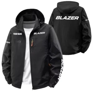 Blazer Exclusive Logo Performance Softshell Waterproof Outdoor Jacket Detachable Hood TTFSWOJA0819BLZ - Blazer Jacket
